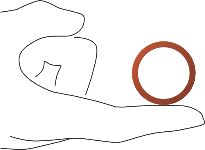 Kare Profilli Yüksek Sıcaklık Silikon O-Ring, 1/8 Kesirli Genişlik, Dash Numarası 217