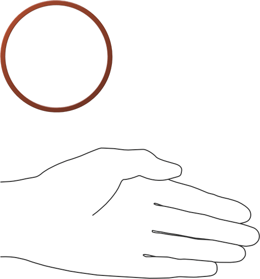 Kare Profilli Yüksek Sıcaklık Silikon O-Ring, 1/8 Kesirli Genişlik, Dash Numarası 233