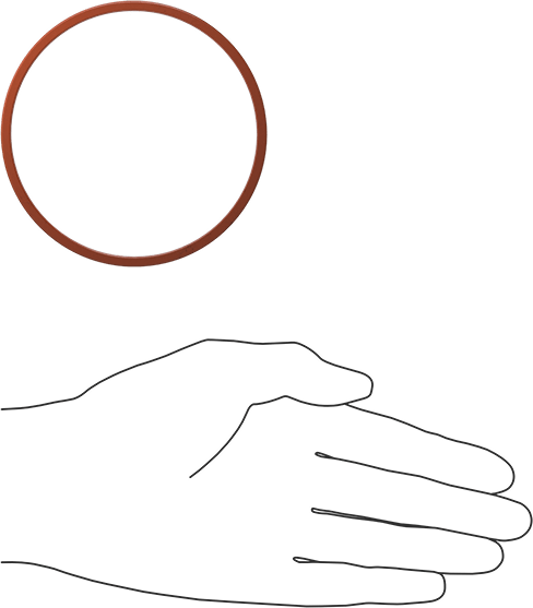 Kare Profilli Yüksek Sıcaklık Silikon O-Ring, 1/8 Kesirli Genişlik, Dash Numarası 237