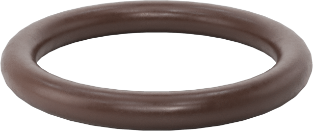 Kimyasala Dayanıklı Viton® Floroelastomer O-Ring, Kahverengi, 2.5 mm Genişlik, 17 mm İç Çap