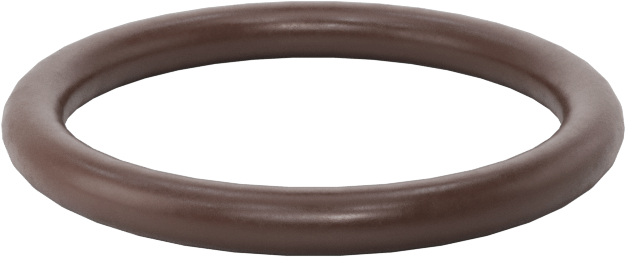 Kimyasala Dayanıklı Viton® Floroelastomer O-Ring, Kahverengi, 2.5 mm Genişlik, 20 mm İç Çap