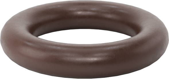Kimyasala Dayanıklı Viton® Floroelastomer O-Ring, Kahverengi, 3 mm Genişlik, 10 mm İç Çap
