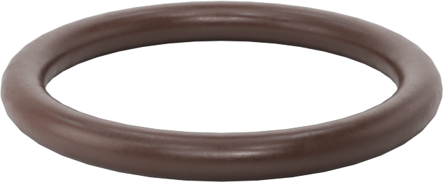 Kimyasala Dayanıklı Viton® Floroelastomer O-Ring, Kahverengi, 3 mm Genişlik, 24 mm İç Çap