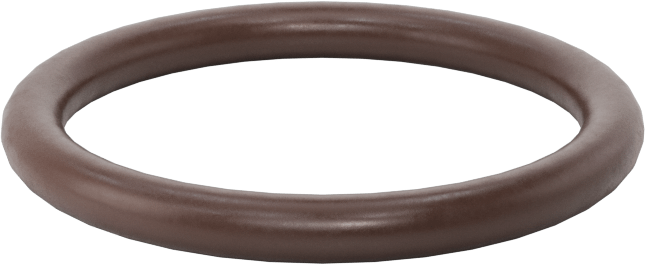 Kimyasala Dayanıklı Viton® Floroelastomer O-Ring, Kahverengi, 3 mm Genişlik, 25 mm İç Çap