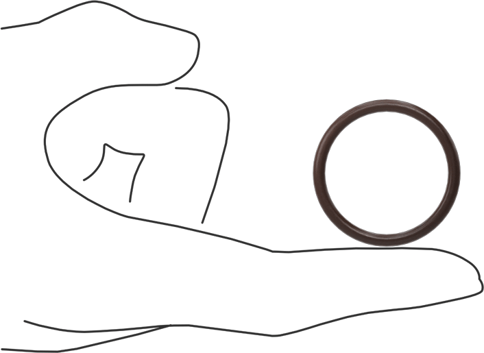 Kimyasala Dayanıklı Viton® Floroelastomer O-Ring, Kahverengi, 3 mm Genişlik, 30 mm İç Çap