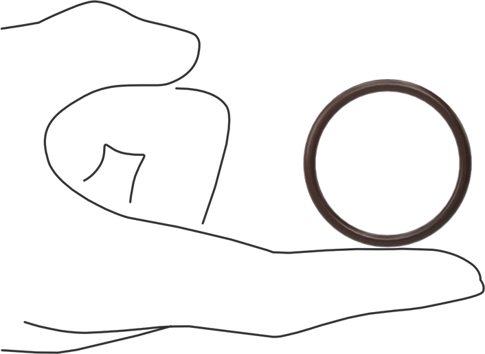 Kimyasala Dayanıklı Viton® Floroelastomer O-Ring, Kahverengi, 3 mm Genişlik, 35 mm İç Çap