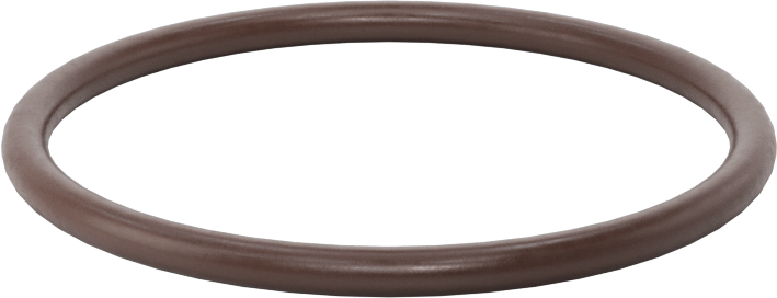Kimyasala Dayanıklı Viton® Floroelastomer O-Ring, Kahverengi, 3 mm Genişlik, 45 mm İç Çap