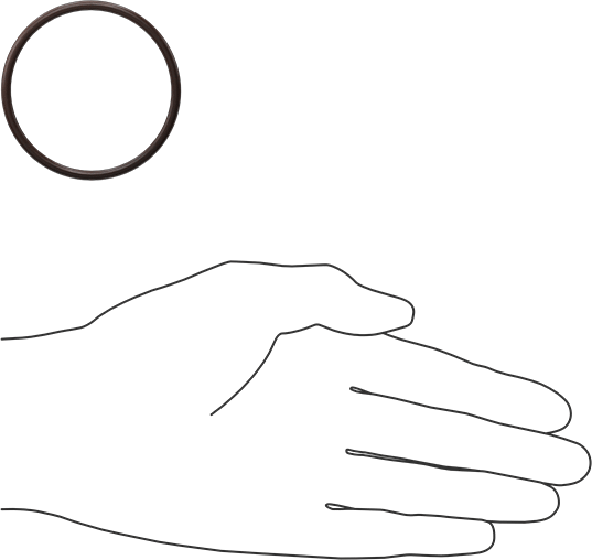 Kimyasala Dayanıklı Viton® Floroelastomer O-Ring, Kahverengi, 3 mm Genişlik, 50 mm İç Çap