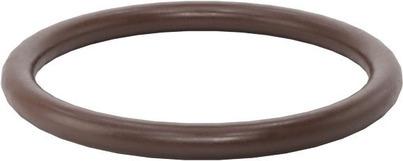 Kimyasala Dayanıklı Viton® Floroelastomer O-Ring, Kahverengi, 1 mm Genişlik, 10 mm İç Çap