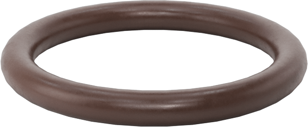 Kimyasala Dayanıklı Viton® Floroelastomer O-Ring, Kahverengi, 3 mm Genişlik, 22 mm İç Çap