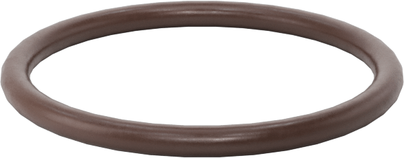 Kimyasala Dayanıklı Viton® Floroelastomer O-Ring, Kahverengi, 1 mm Genişlik, 12 mm İç Çap