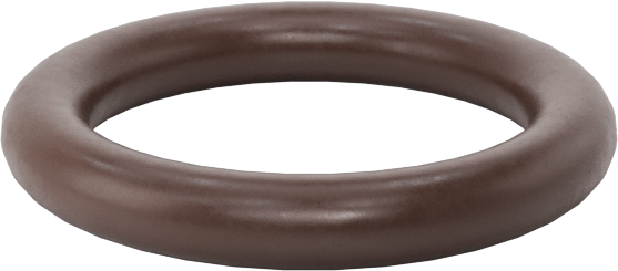 Kimyasala Dayanıklı Viton® Floroelastomer O-Ring, Kahverengi, 1 mm Genişlik, 5 mm İç Çap