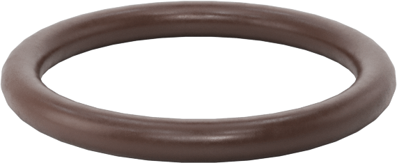 Kimyasala Dayanıklı Viton® Floroelastomer O-Ring, Kahverengi, 1 mm Genişlik, 8 mm İç Çap