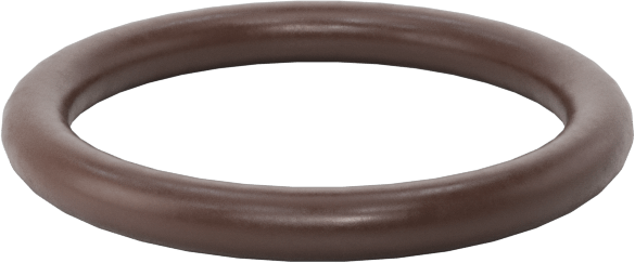 Kimyasala Dayanıklı Viton® Floroelastomer O-Ring, Kahverengi, 1.5 mm Genişlik, 11 mm İç Çap