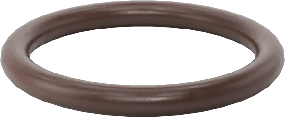 Kimyasala Dayanıklı Viton® Floroelastomer O-Ring, Kahverengi, 1.5 mm Genişlik, 12 mm İç Çap