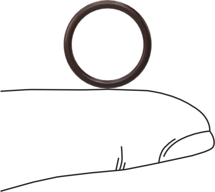 Kimyasala Dayanıklı Viton® Floroelastomer O-Ring, Kahverengi, 1.5 mm Genişlik, 13 mm İç Çap