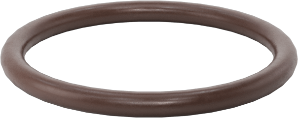 Kimyasala Dayanıklı Viton® Floroelastomer O-Ring, Kahverengi, 1.5 mm Genişlik, 16 mm İç Çap