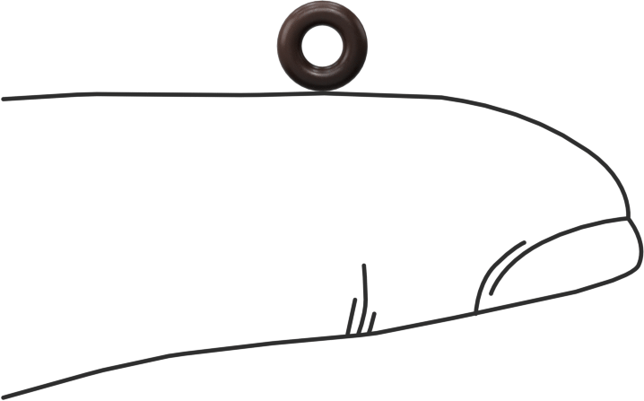 Kimyasala Dayanıklı Viton® Floroelastomer O-Ring, Kahverengi, 1.5 mm Genişlik, 2.5 mm İç Çap