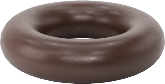 Kimyasala Dayanıklı Viton® Floroelastomer O-Ring, Kahverengi, 1.5 mm Genişlik, 3 mm İç Çap