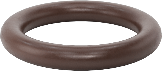 Kimyasala Dayanıklı Viton® Floroelastomer O-Ring, Kahverengi, 1.5 mm Genişlik, 7.5 mm İç Çap