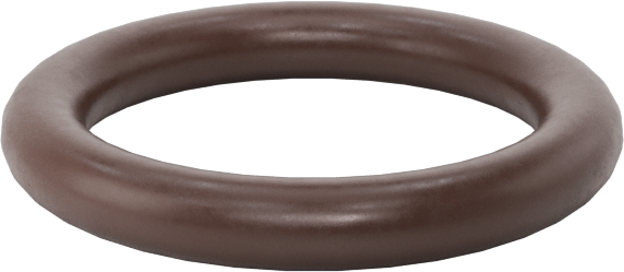 Kimyasala Dayanıklı Viton® Floroelastomer O-Ring, Kahverengi, 1.5 mm Genişlik, 8 mm İç Çap