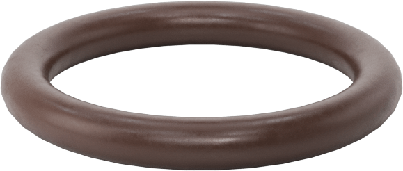 Kimyasala Dayanıklı Viton® Floroelastomer O-Ring, Kahverengi, 1.5 mm Genişlik, 9.5 mm İç Çap