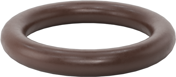 Kimyasala Dayanıklı Viton® Floroelastomer O-Ring, Kahverengi, 2 mm Genişlik, 10 mm İç Çap