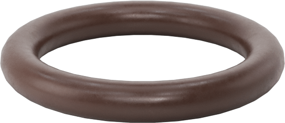 Kimyasala Dayanıklı Viton® Floroelastomer O-Ring, Kahverengi, 2 mm Genişlik, 11 mm İç Çap