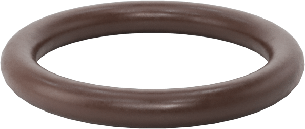 Kimyasala Dayanıklı Viton® Floroelastomer O-Ring, Kahverengi, 2 mm Genişlik, 13 mm İç Çap