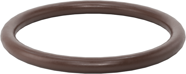 Kimyasala Dayanıklı Viton® Floroelastomer O-Ring, Kahverengi, 2 mm Genişlik, 21 mm İç Çap