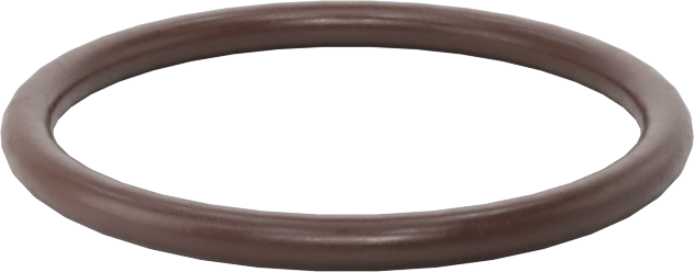 Kimyasala Dayanıklı Viton® Floroelastomer O-Ring, Kahverengi, 2 mm Genişlik, 23 mm İç Çap