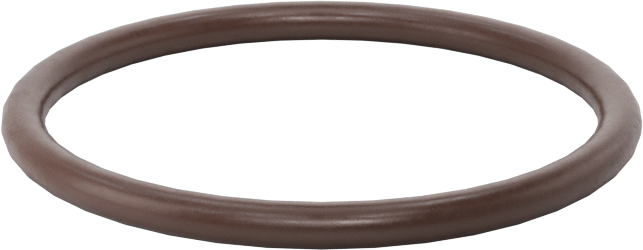 Kimyasala Dayanıklı Viton® Floroelastomer O-Ring, Kahverengi, 2 mm Genişlik, 26 mm İç Çap