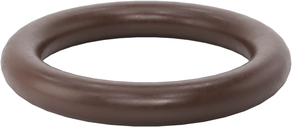 Kimyasala Dayanıklı Viton® Floroelastomer O-Ring, Kahverengi, 2.5 mm Genişlik, 13 mm İç Çap