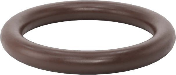 Kimyasala Dayanıklı Viton® Floroelastomer O-Ring, Kahverengi, 2.5 mm Genişlik, 15 mm İç Çap