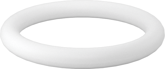 Ultra Kimyasala Dayanıklı Sert PTFE O-Ring, 1.5 mm Genişlik, 10 mm İç Çap