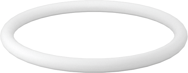 Ultra Kimyasala Dayanıklı Sert PTFE O-Ring, 1.5 mm Genişlik, 19 mm İç Çap