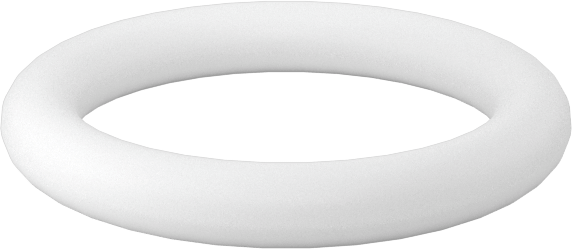 Ultra Kimyasala Dayanıklı Sert PTFE O-Ring, 1.5 mm Genişlik, 8 mm İç Çap