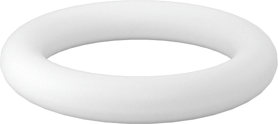 Ultra Kimyasala Dayanıklı Sert PTFE O-Ring, 1.6 mm Genişlik, 7.1 mm İç Çap