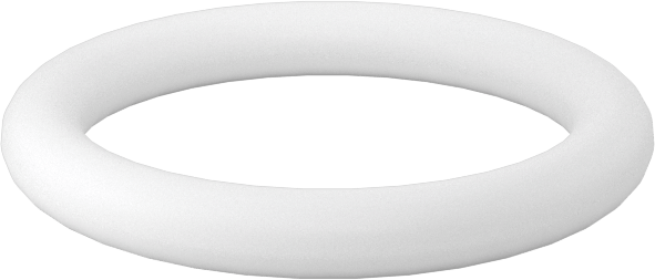Ultra Kimyasala Dayanıklı Sert PTFE O-Ring, 2 mm Genişlik, 12 mm İç Çap