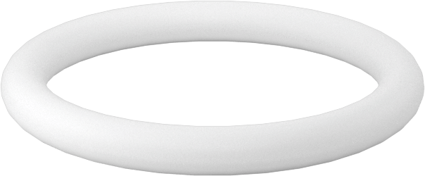 Ultra Kimyasala Dayanıklı Sert PTFE O-Ring, 2 mm Genişlik, 15 mm İç Çap