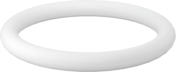 Ultra Kimyasala Dayanıklı Sert PTFE O-Ring, 2 mm Genişlik, 16 mm İç Çap