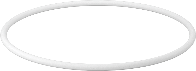 Ultra Kimyasala Dayanıklı Sert PTFE O-Ring, 2 mm Genişlik, 60 mm İç Çap