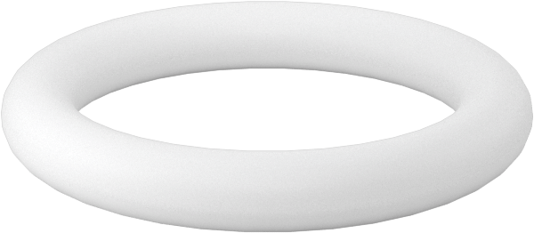 Ultra Kimyasala Dayanıklı Sert PTFE O-Ring, 2.5 mm Genişlik, 13 mm İç Çap