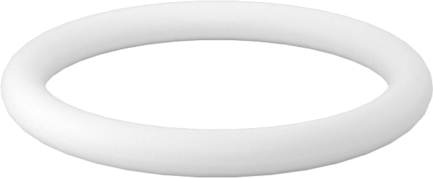Ultra Kimyasala Dayanıklı Sert PTFE O-Ring, 2.5 mm Genişlik, 20 mm İç Çap