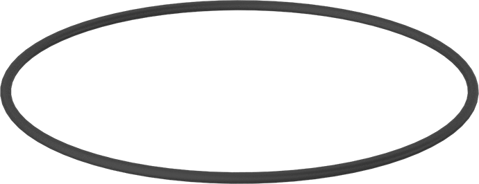 Kimyasala Dayanıklı Viton® Floroelastomer O-Ring, Mil-R-83248, 1/8 Kesirli Genişlik, Dash No. 258