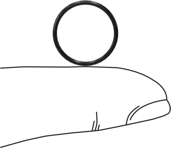 Yağa Dayanıklı Sert Buna-N O-Ring, 1 mm Genişlik, 13 mm İç Çap
