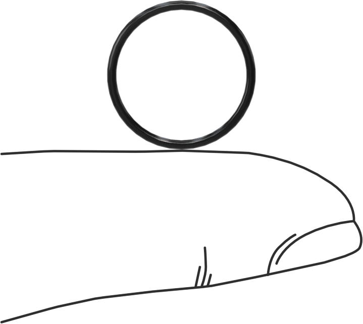 Yağa Dayanıklı Sert Buna-N O-Ring, 1 mm Genişlik, 14 mm İç Çap