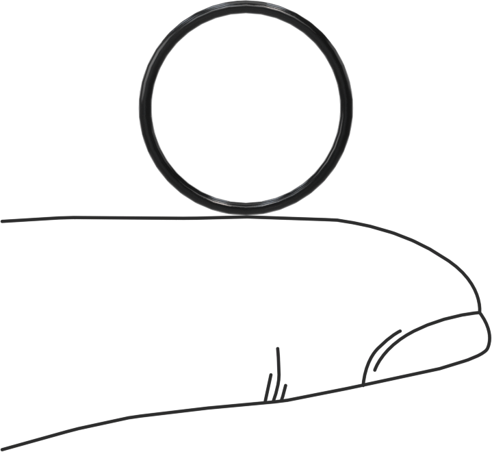 Yağa Dayanıklı Sert Buna-N O-Ring, 1 mm Genişlik, 15 mm İç Çap