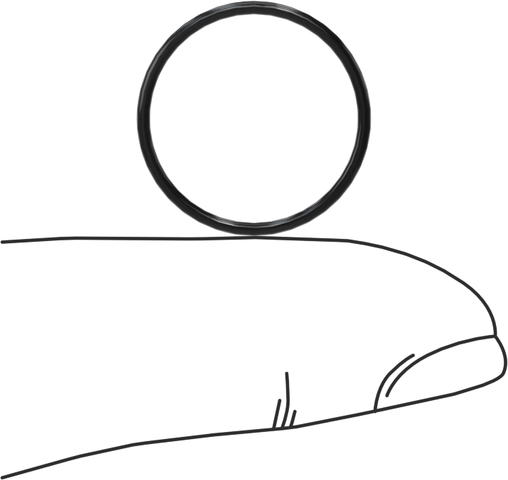 Yağa Dayanıklı Sert Buna-N O-Ring, 1 mm Genişlik, 16 mm İç Çap