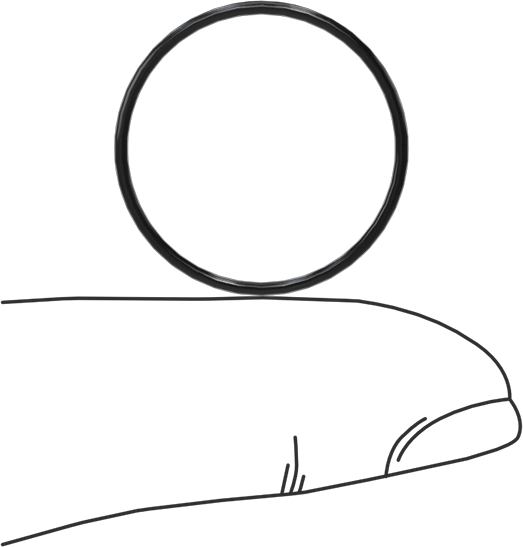 Yağa Dayanıklı Sert Buna-N O-Ring, 1 mm Genişlik, 20 mm İç Çap